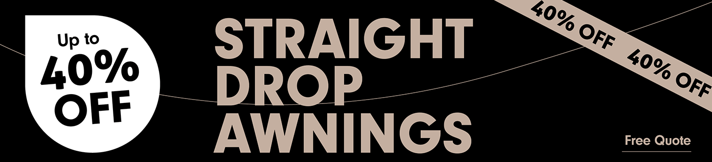 35%off on straight drop awnings